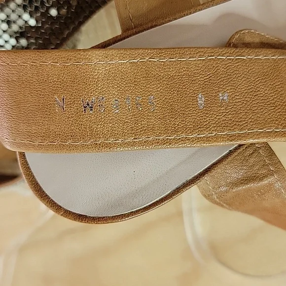 Stuart Weitzman Metal Mesh Platform Wedge Sandals sz8 - Picture 8 of 10